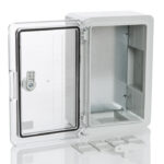 PP3011; Пластиковый шкаф с монт. панелью, IP65. УХЛ1., 200х300х130, прозрачная дверца