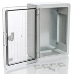 PP3012; Пластиковый шкаф с монт. панелью, IP65. УХЛ1., 250х350х150, прозрачная дверца