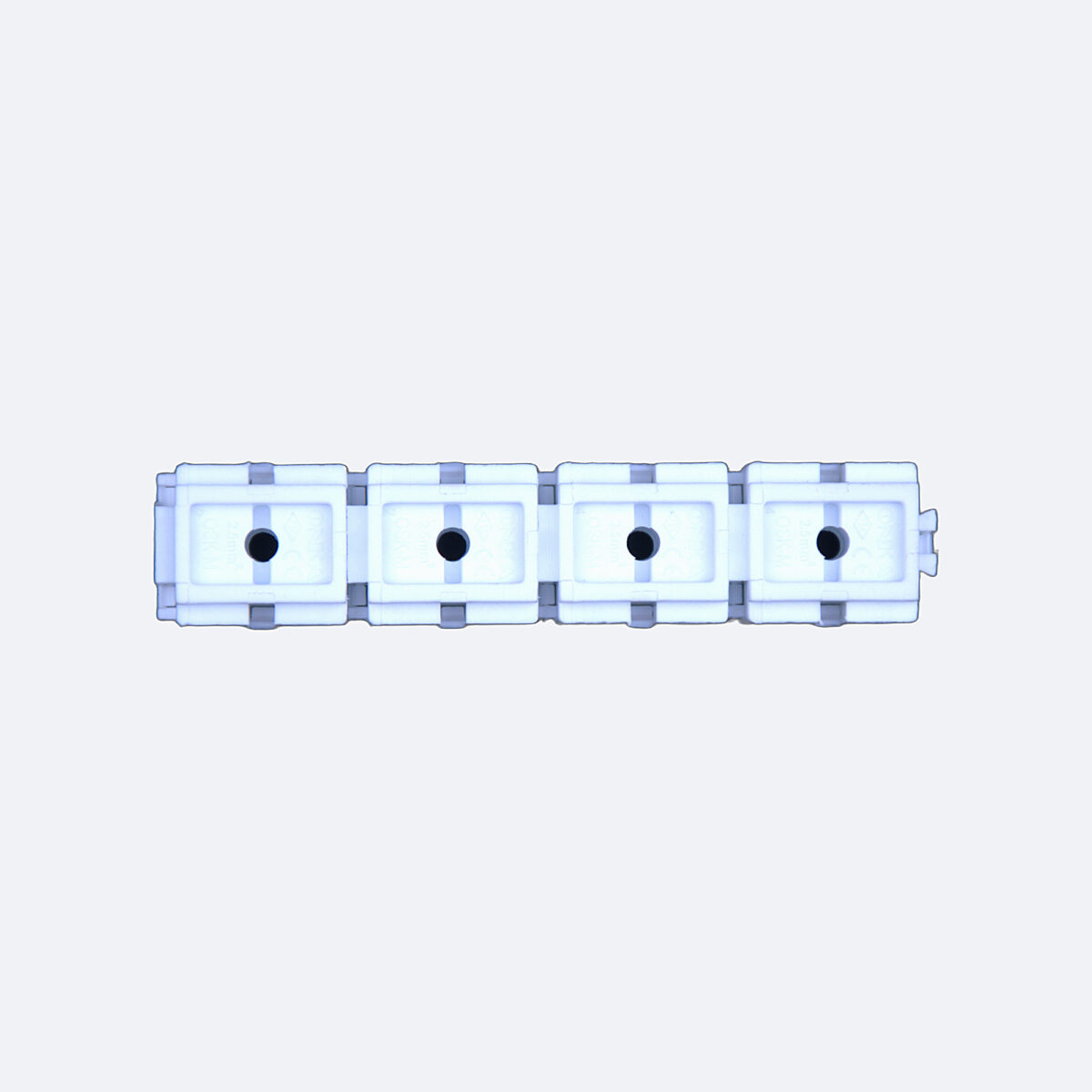 PLSK1/2; Приборные клеммы (наборные), 2 х 2,5-4,0 мм.кв. (белый) (5104) — изображение 3