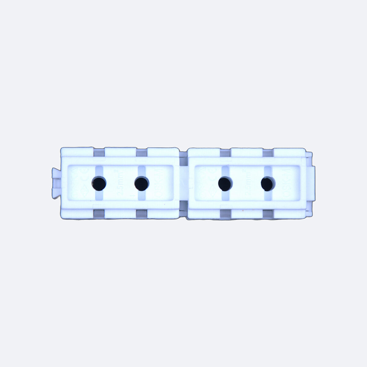 PLSK1/3; Приборные клеммы (наборные), 3 х 2,5-4,0 мм.кв. (белый) (без переграды) (5199) — изображение 3