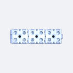 PLSK2/2; Приборные клеммы (наборные), 2 х 4,0-6,0 мм.кв. (белый) (5105)