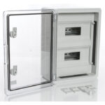 PP3114; Модульный пластиковый шкаф, IP65, УХЛ1., 300х400х170 на 24 модулей (12х2) Прз. Двр.