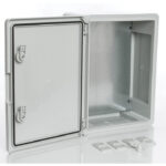 PP3004; Пластиковый шкаф с монт. панелью, IP65. УХЛ1., 300х400х170, непрозрачная дверца