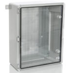 PP3013; Пластиковый шкаф с монт. панелью, IP65. УХЛ1., 400х500х175, прозрачная дверца — изображение 2