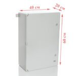 PP3108; Модульный пластиковый шкаф, IP65, УХЛ1., 400х600х200 на 60 модулей (15х4) Непр. Двр. — изображение 2