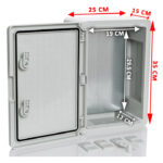 PP3002; Пластиковый шкаф с монт. панелью, IP65. УХЛ1., 250х350х150, непрозрачная дверца — изображение 3
