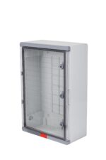 PS406020; Пластиковый шкаф с монт. панелью серия Design IP67. УХЛ1., 400х600х200, прозрачная дверца — изображение 4