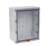 PS405024; Пластиковый шкаф с монт. панелью серия Design IP67. УХЛ1., 400х500х240, прозрачная дверца