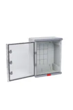PS405024; Пластиковый шкаф с монт. панелью серия Design IP67. УХЛ1., 400х500х240, прозрачная дверца — изображение 2