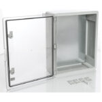 PP3013; Пластиковый шкаф с монт. панелью, IP65. УХЛ1., 400х500х175, прозрачная дверца