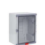 PS304022; Пластиковый шкаф с монт.  панелью серия Design IP67. УХЛ1., 300х400х220, прозрачная дверца