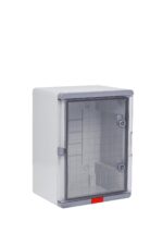 PS304022; Пластиковый шкаф с монт.  панелью серия Design IP67. УХЛ1., 300х400х220, прозрачная дверца