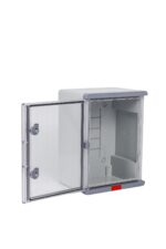 PS304022; Пластиковый шкаф с монт.  панелью серия Design IP67. УХЛ1., 300х400х220, прозрачная дверца — изображение 2