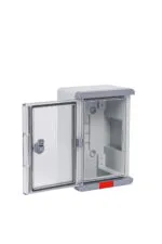 PS203013; Пластиковый шкаф с монт. панелью серия Design IP67. УХЛ1., 200х300х130, прозрачная дверца — изображение 2