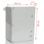 PP3104; Модульный пластиковый шкаф, IP65, УХЛ1., 300х400х170 на 24 модулей (12х2) Непр. Двр. — изображение 2