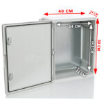 PP3007; Пластиковый шкаф с монт. панелью, IP65. УХЛ1., 400х500х240, непрозрачная дверца — изображение 3