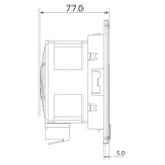 PTF 1500T; Вентилятор с фильтром, 100м3/ч. (125x125мм). 230В АС. IP54 — изображение 3