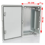 PP3006; Пластиковый шкаф с монт. панелью, IP65. УХЛ1., 350х500х190, непрозрачная дверца — изображение 3