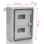 PP3112; Модульный пластиковый шкаф, IP65, УХЛ1., 250х350х150 на 18 модулей (9х2) Прз. Двр. — изображение 2