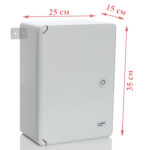 PP3102; Модульный пластиковый шкаф, IP65, УХЛ1., 250х350х150 на 18 модулей (9х2) Непр. Двр. — изображение 2