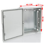 PP3003; Пластиковый шкаф с монт. панелью, IP65. УХЛ1., 400х500х175, непрозрачная дверца — изображение 2