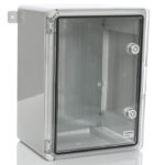 PP3014; Пластиковый шкаф с монт. панелью, IP65. УХЛ1., 300х400х170, прозрачная дверца — изображение 2
