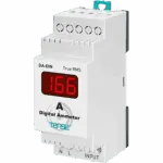 DA-DIN; Однофазный амперметр, особо точный True RMS на DIN-рейку, диап. 100mA-5A/ 0-9995А (через тра