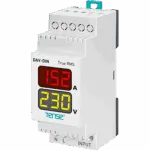 DAV-DIN; Однофазный цифровой мультиметр на DIN-рейку, 150-260V AC, с транс тока 100/5