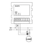 DJ-A72; Панельный однофазный амперметр цифровой, диап. 100mA-5A/ 0-9995А (через транс. Тока), Uпит=1 — изображение 2