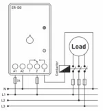ERV-DG; Реле задержки времени на вкл. 0,1-10 мин, 150V-260V AC; 24V AC/DC. — изображение 2