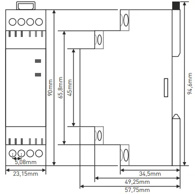 ERV-ST; Импульсное шаговое бистабильное реле, 150V–260V AC. — изображение 3