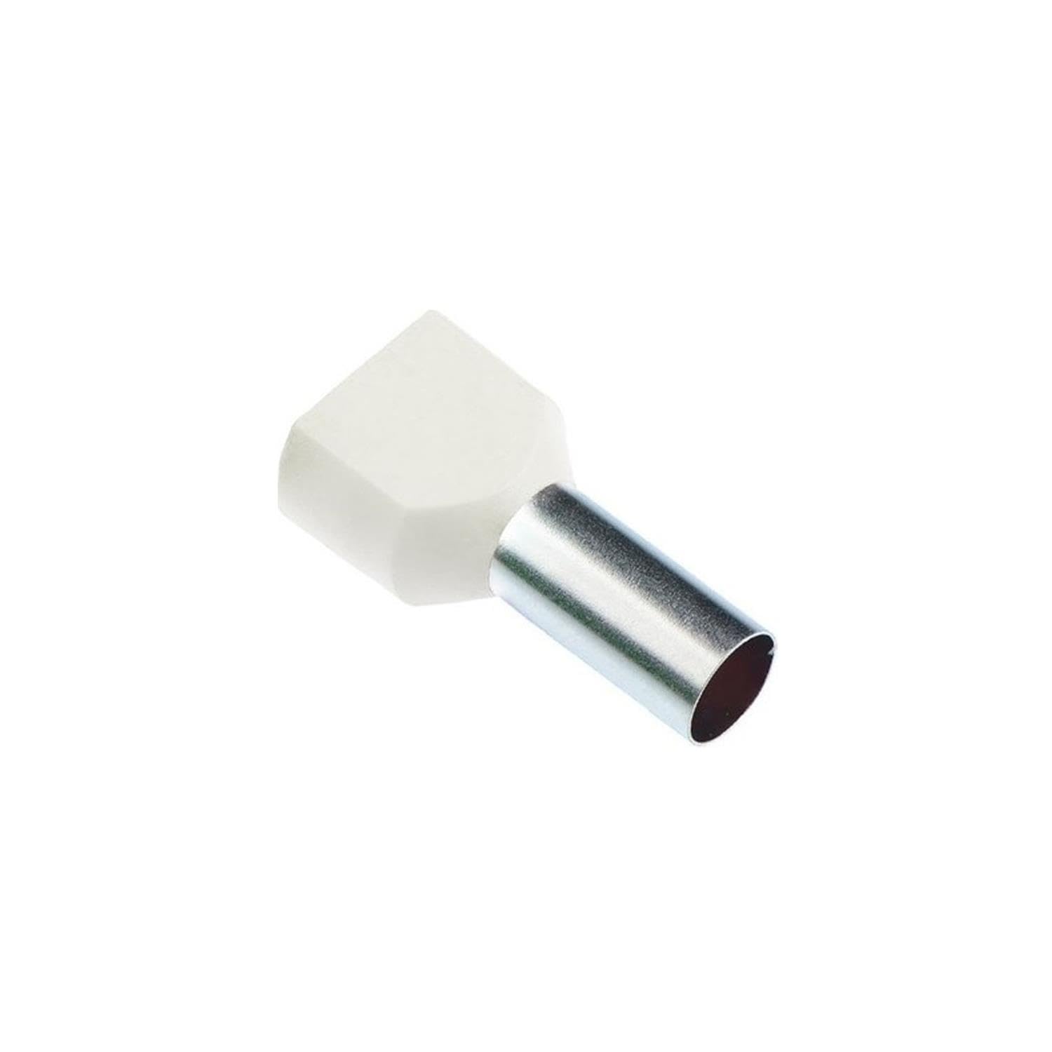 PKY22007 PKY-22007; Наконечник изолированный под два провода 0,75 мм. кв. (белый), упак. 500 шт. — изображение 1