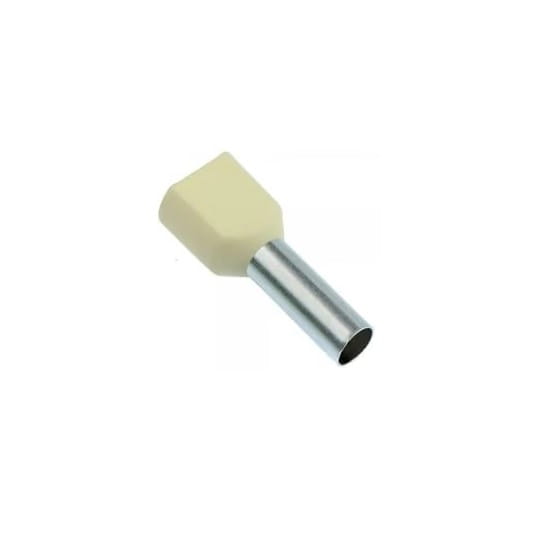 PKY22100 PKY-22100; Наконечник изолированный под два провода 10,0 мм. кв. (слоновой кости), упак. 50 шт. — изображение 1
