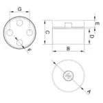 PL9521; Дренажное устройство для слива конденсата M16. IP54 (RAL 7035) (PL9521) — изображение 3
