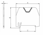MRK-AP 2,5-10; Разделитель клеммных групп для MRK (2,5-10) (серый)(0582)
