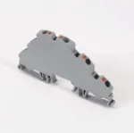 OPK 4-3CT; Клеммник пруж.быстрозажимной (Push in) 3-хярусный, с конт. на DIN-рейку, 4 мм.кв., (земля