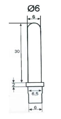 TK-1.5; Термодатчик TK-1,5, для регулятора температуры типа DT, DTE, AD, -100..+600℃. — изображение 2
