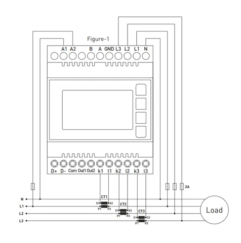 TPM-04SH-DL; Анализатор параметров сети на DIN-рейку, ModBus RTU RS-485, 85V-240V AC, 96х96. — изображение 3