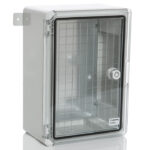 PP3012; Пластиковый шкаф с монт. панелью, IP65. УХЛ1., 250х350х150, прозрачная дверца — изображение 3