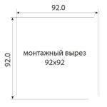 PTF 1000T; Вентилятор с фильтром, 30м3/ч. (92x92мм). 230В АС. IP54 — изображение 4