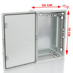 PP3010; Пластиковый шкаф с монт. панелью, IP65. УХЛ1., 500х700х250, непрозрачная дверца — изображение 3