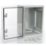PP3014; Пластиковый шкаф с монт. панелью, IP65. УХЛ1., 300х400х170, прозрачная дверца