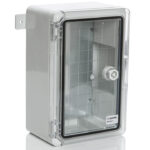 PP3011; Пластиковый шкаф с монт. панелью, IP65. УХЛ1., 200х300х130, прозрачная дверца — изображение 3