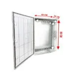 PP3022; Пластиковый шкаф с монт. панелью, IP65. УХЛ1., 600х800х260, прозрачная дверца — изображение 3