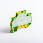 MRK 2,5CT; Клеммник 2-х ярусный, с внутр. перемычкой, с конт. на землю, 2,5 мм.кв., (земля)