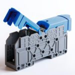 MRK 25B; Силовой клеммник на DIN-рейку 25 мм.кв., болт., (синий) (2305)