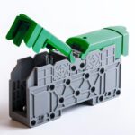 MRK 25B; Силовой клеммник на DIN-рейку 25 мм.кв., болт., (зеленый) (2309)