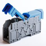 MRK 35B; Силовой клеммник на DIN-рейку 35 мм.кв., болт., (синий) (2325)