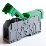 MRK 35B; Силовой клеммник на DIN-рейку 35 мм.кв., болт., (зеленый) (2329)
